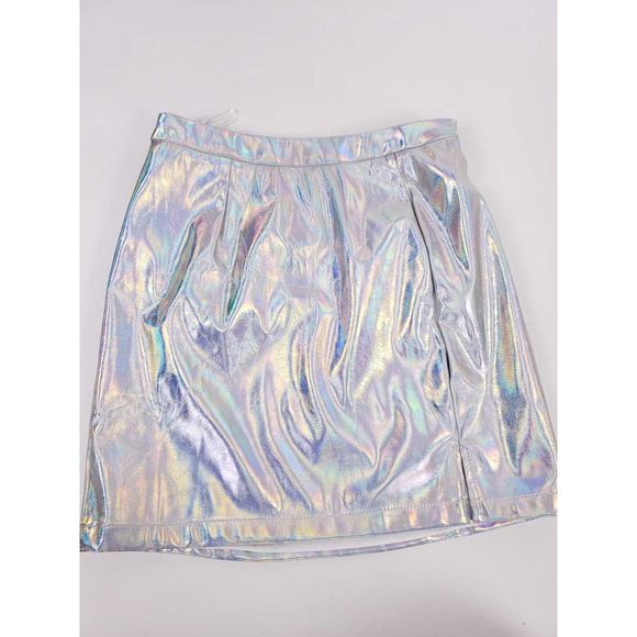 superdown Tamia Iridescent Faux Leather Mini Skirt - Picture 4 of 8